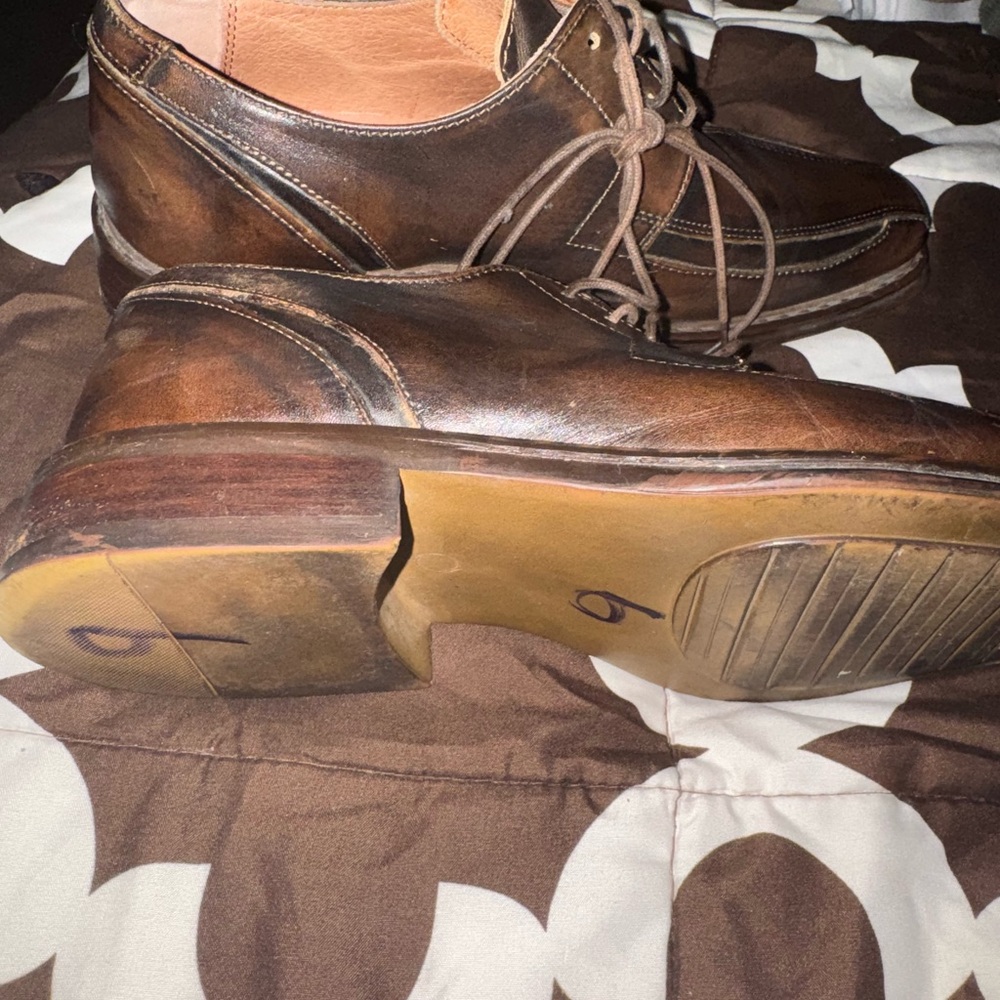 Elegant Brown Leather Derby Shoes
